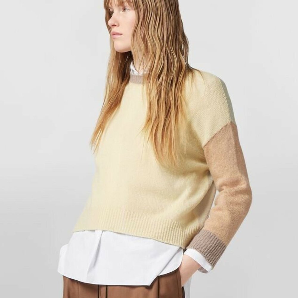 Marni Colour Block Cashmere Sweater Size 42 IT NWT